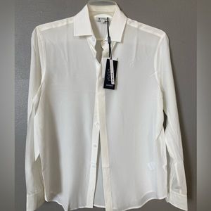 Lilysilk silk crepe blouse NWT